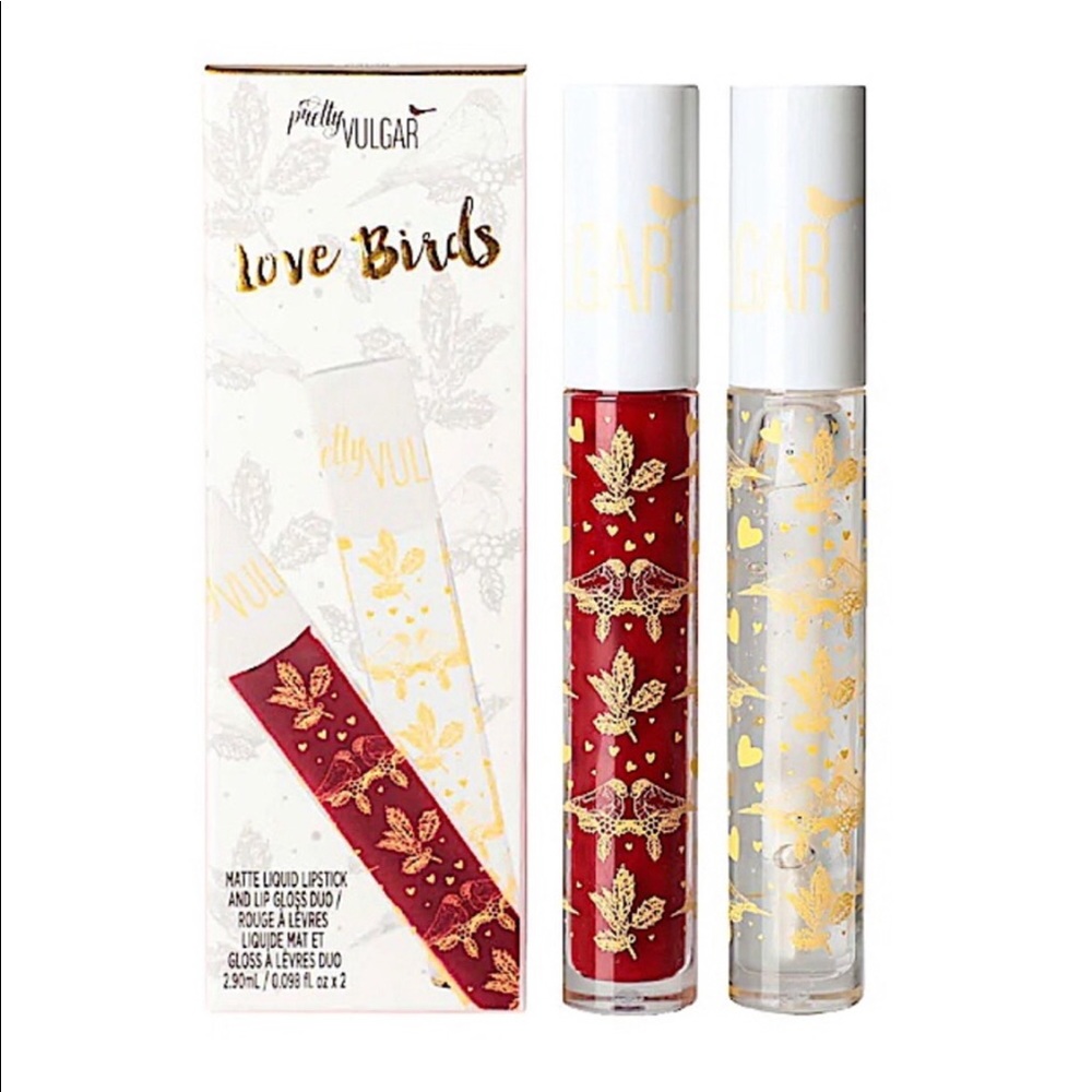 Pretty vulgar - love birds matte lipstick and lip gloss